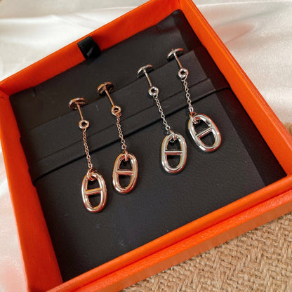 [AuraEcho Jewelry]CHAINE TASSEL EARRINGS