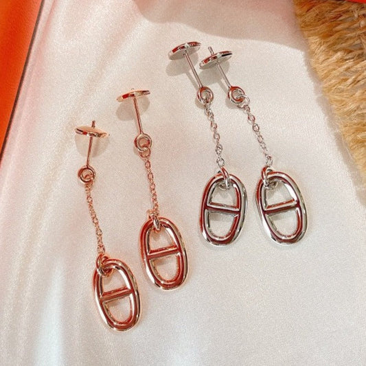 [AuraEcho Jewelry]CHAINE TASSEL EARRINGS