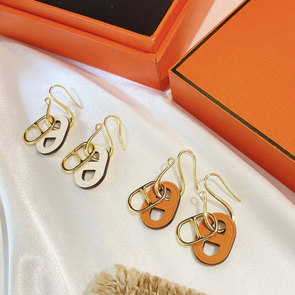 [AuraEcho Jewelry]HM O'MAILLON GOLD EARRINGS