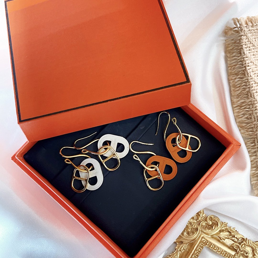 [AuraEcho Jewelry]HM O'MAILLON GOLD EARRINGS