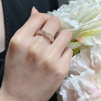 [AuraEcho Jewelry]KELLY PINK GOLD DIAMOND RING