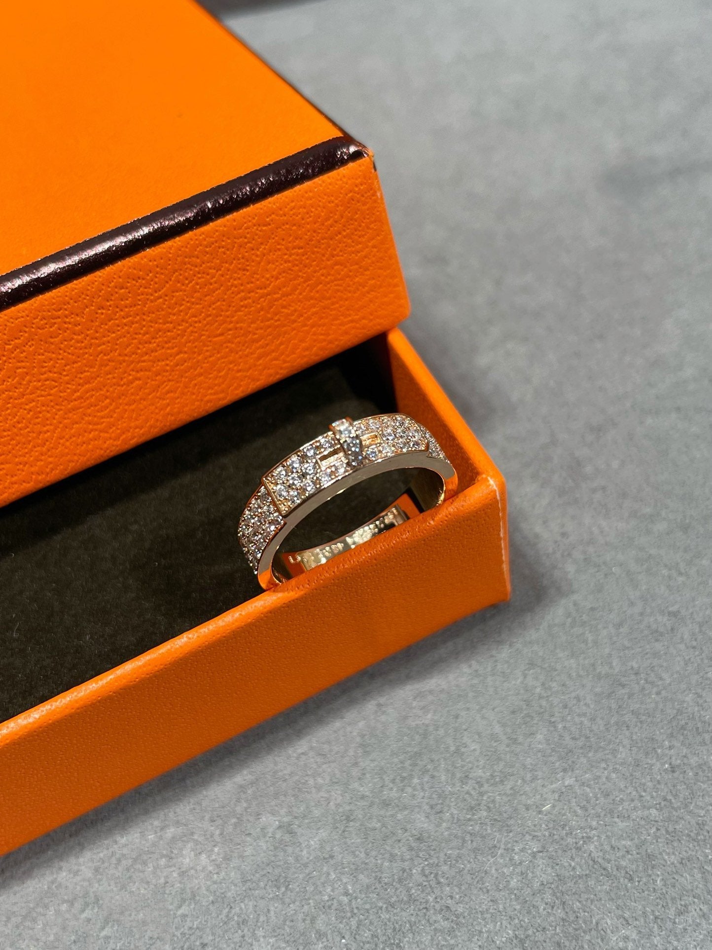 [AuraEcho Jewelry]KELLY PINK GOLD DIAMOND RING