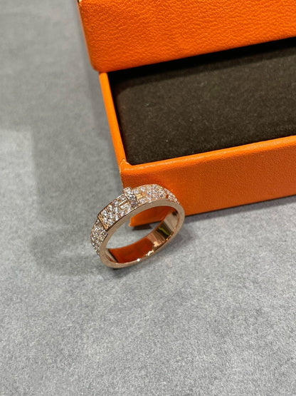 [AuraEcho Jewelry]KELLY PINK GOLD DIAMOND RING