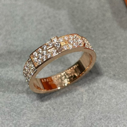 [AuraEcho Jewelry]KELLY PINK GOLD DIAMOND RING