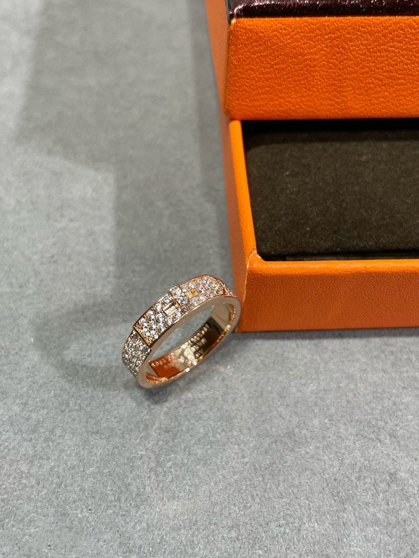 [AuraEcho Jewelry]KELLY PINK GOLD DIAMOND RING