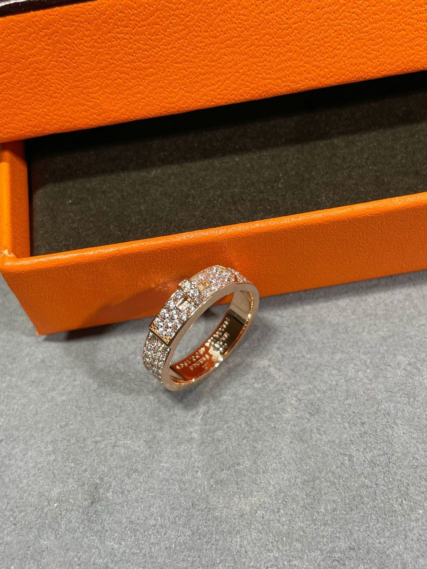 [AuraEcho Jewelry]KELLY PINK GOLD DIAMOND RING