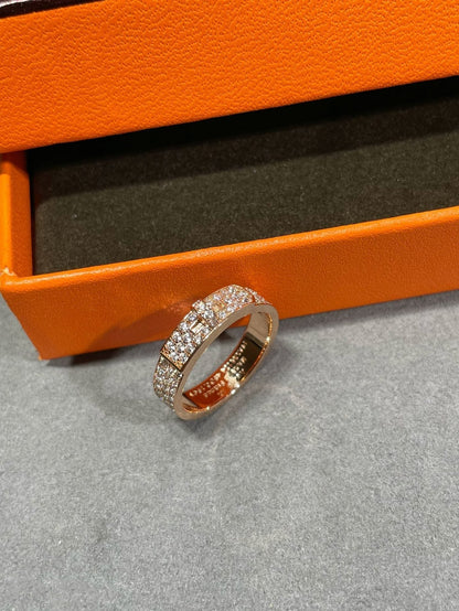 [AuraEcho Jewelry]KELLY PINK GOLD DIAMOND RING
