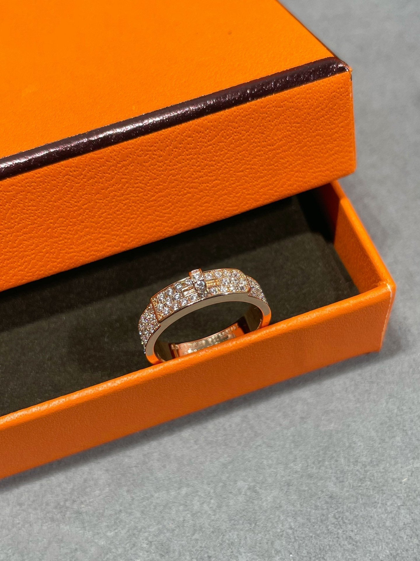 [AuraEcho Jewelry]KELLY PINK GOLD DIAMOND RING
