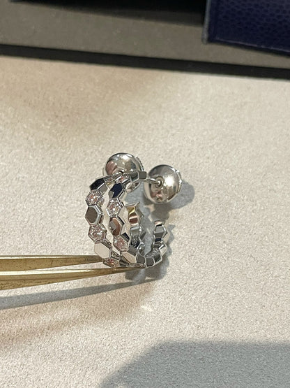 [AuraEcho Jewelry]Hollow Design Four-Leaf Clover Flower Shape Ring