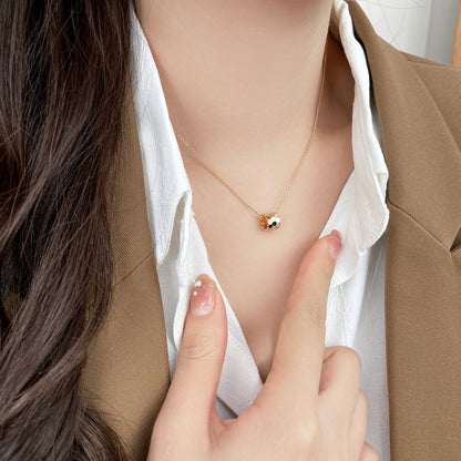 [AuraEcho Jewelry]BEE MINI PEDANT DIAMOND NECKLACE
