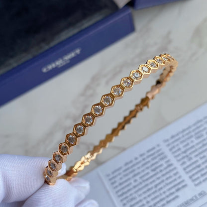 [AuraEcho Jewelry]BEE LOVE GOLD BRACELET FULL DIAMOND