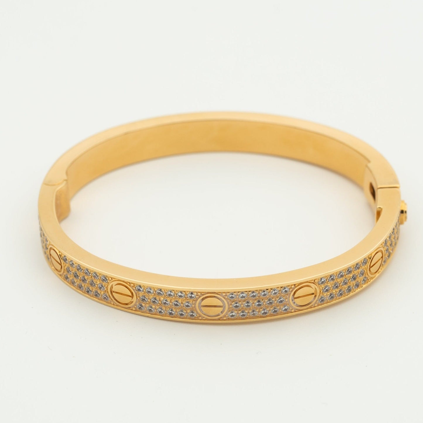 [AuraEcho Jewelry]LOVE BRACELET 6.1MM DIAMOND-PAVED