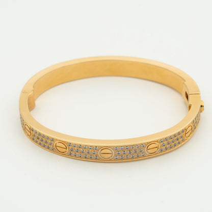 [AuraEcho Jewelry]LOVE BRACELET 6.1MM DIAMOND-PAVED