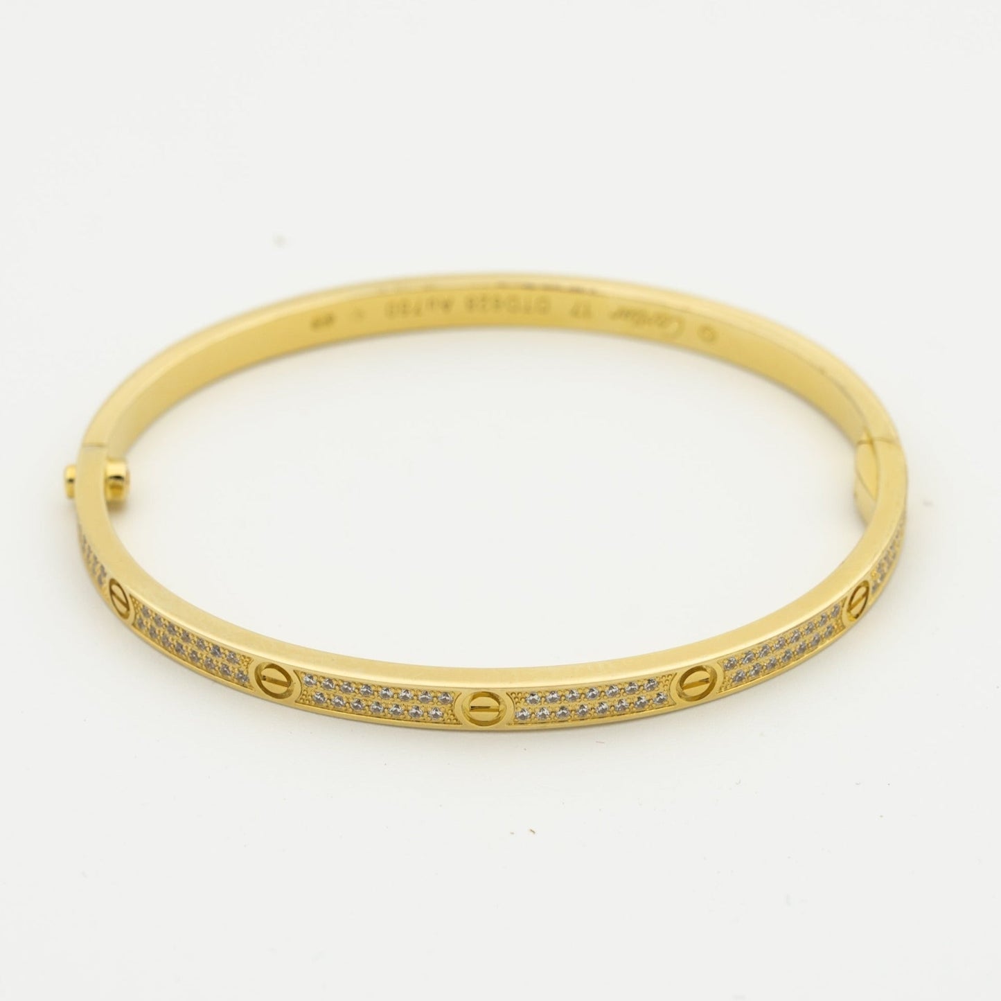 [AuraEcho Jewelry]LOVE BRACELET 3.65MM DIAMOND-PAVED