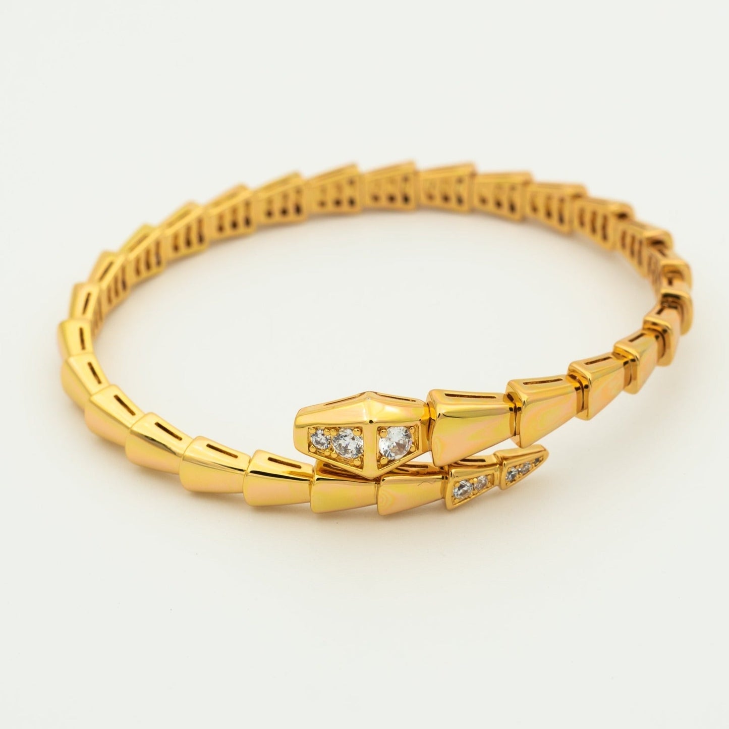 [AuraEcho Jewelry]SERPENTI BRACELET DIAMONDS PINK GOLD
