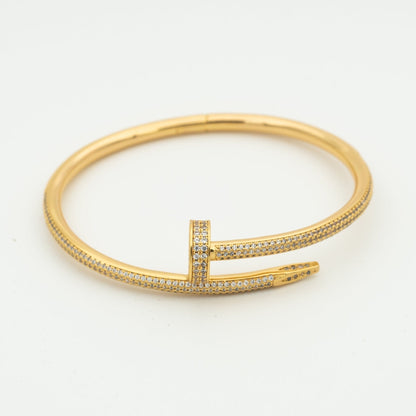 [AuraEcho Jewelry]JUSTE BRACELET 3.5MM ALL DIAMONDS