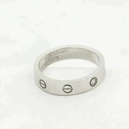 [AuraEcho Jewelry]LOVE RING 4MM 1 DIAMOND SILVER