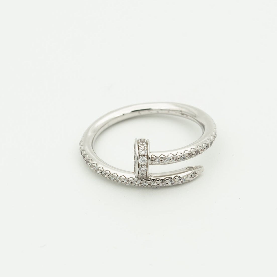 [AuraEcho Jewelry]JUSTE RING 1.8MM SILVER DIAMONDS