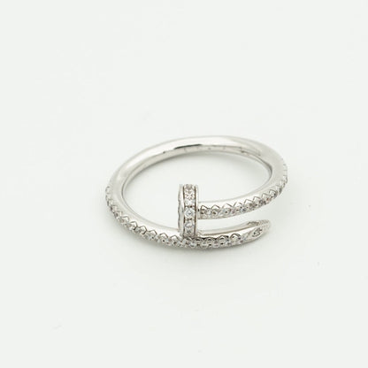 [AuraEcho Jewelry]JUSTE RING 1.8MM SILVER DIAMONDS