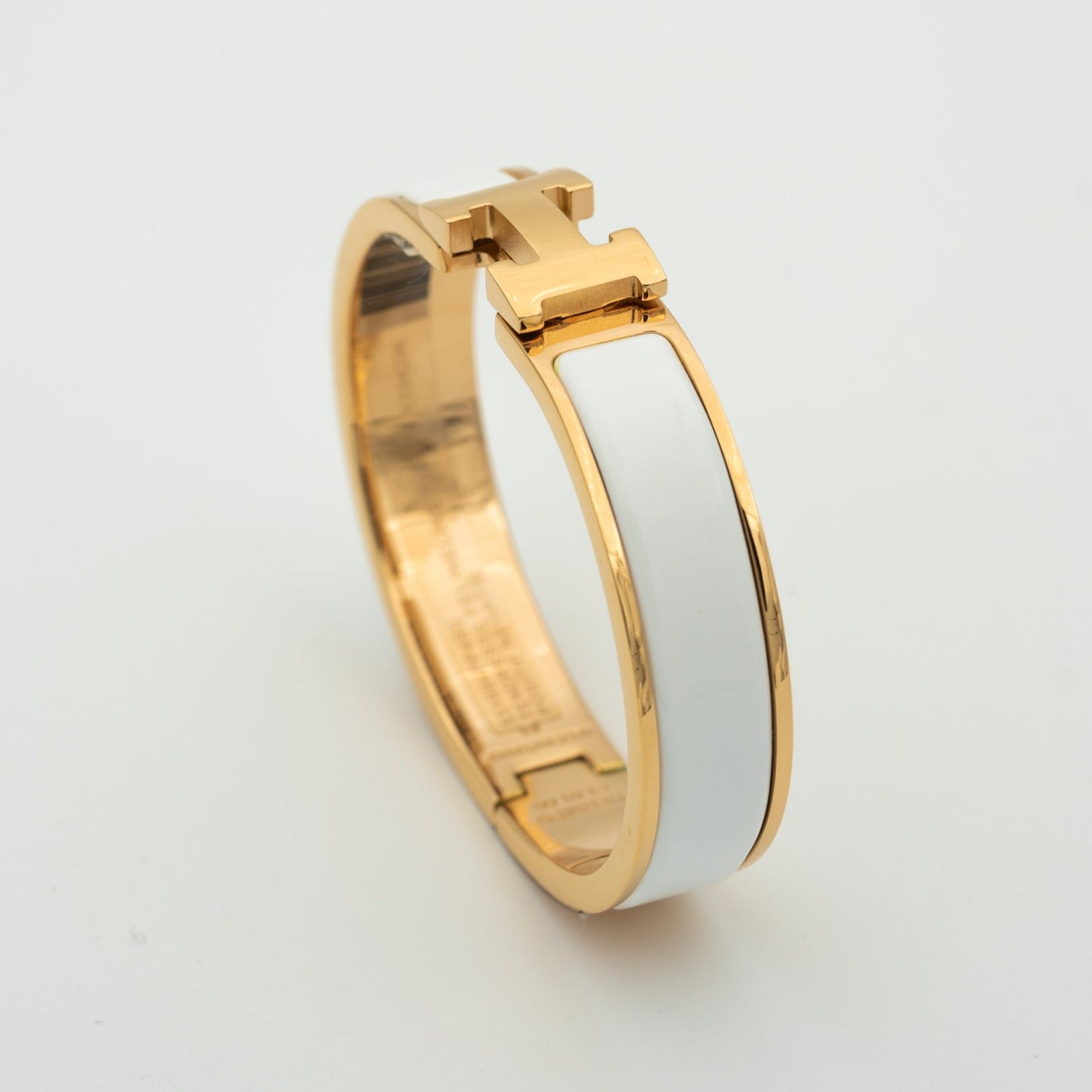 [AuraEcho Jewelry]H WHITE BRACELET