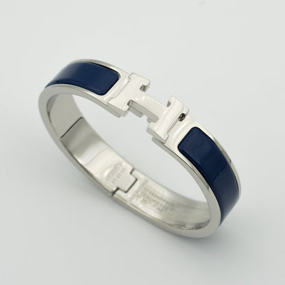 [AuraEcho Jewelry]H BLUE BRACELET