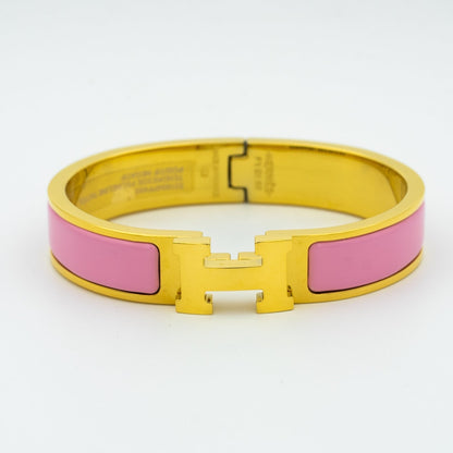 [AuraEcho Jewelry]H PINK BRACELET