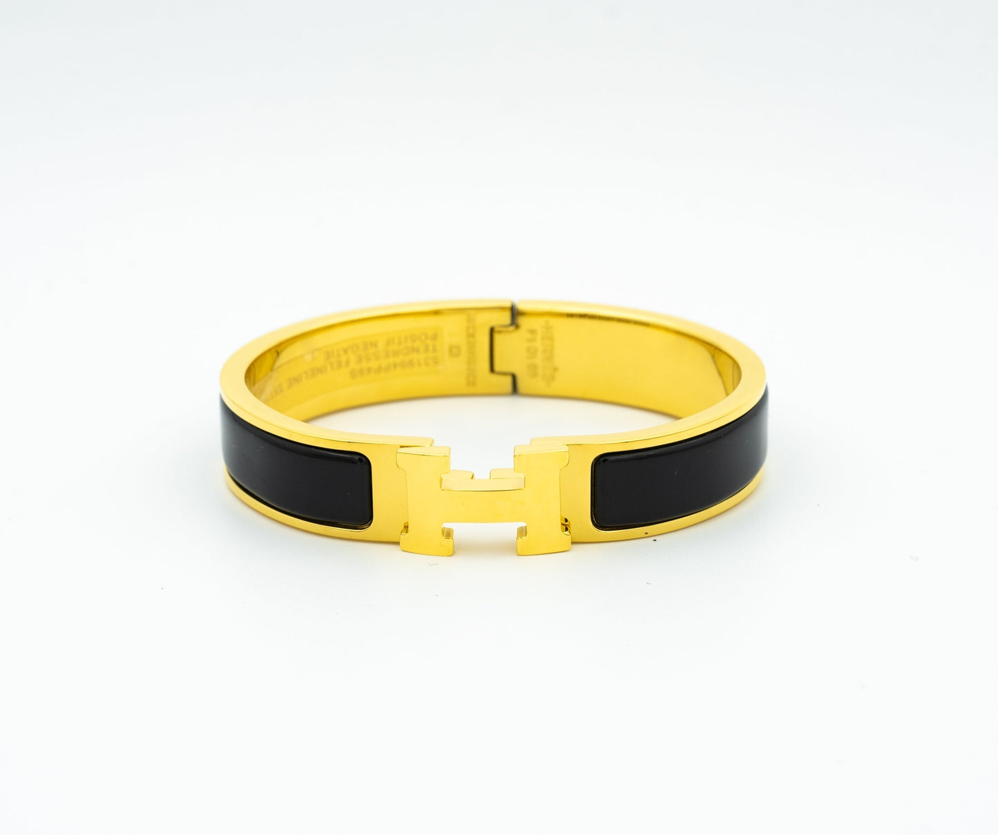 [AuraEcho Jewelry]H BLACK BRACELET