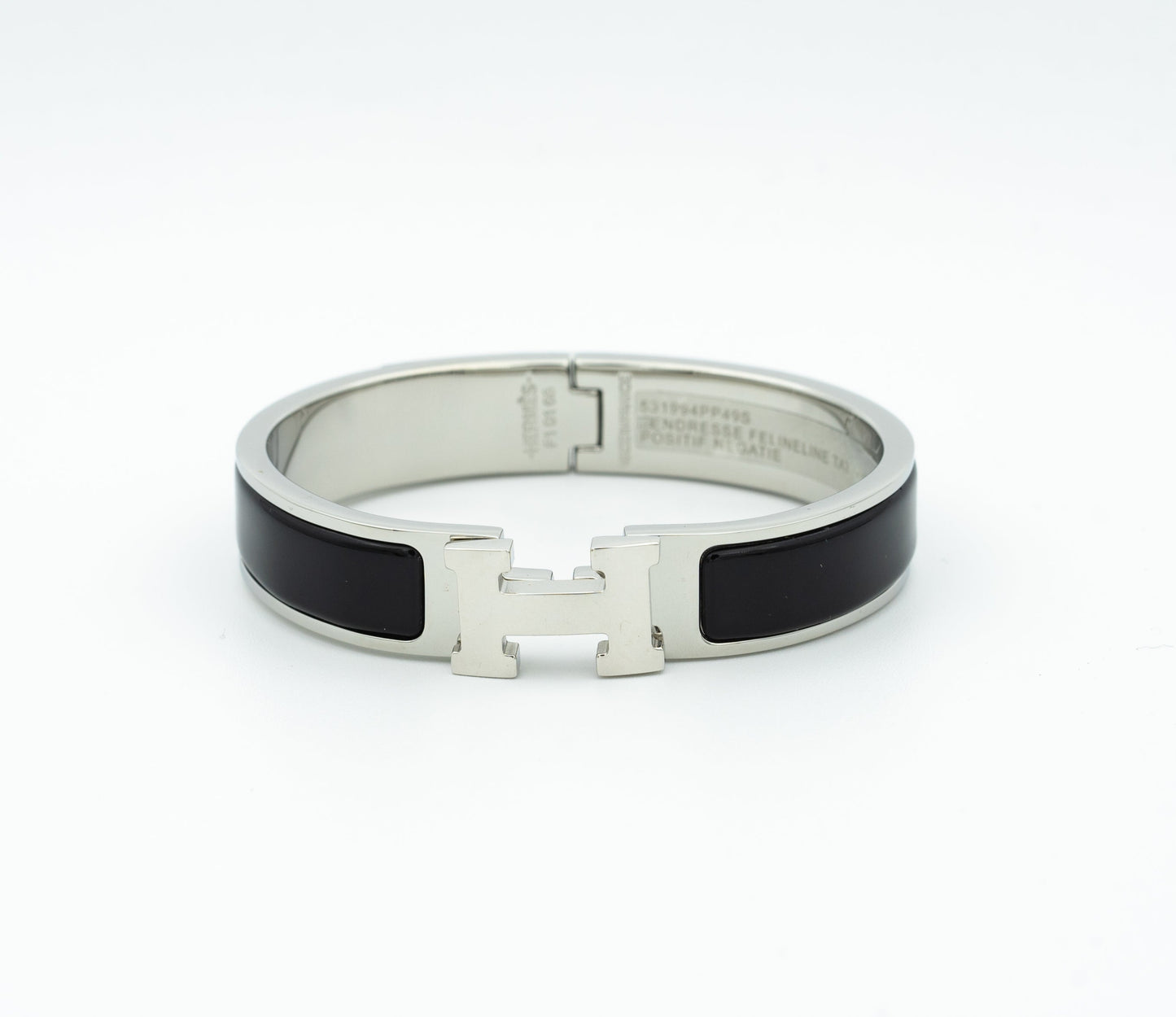 [AuraEcho Jewelry]H BLACK BRACELET