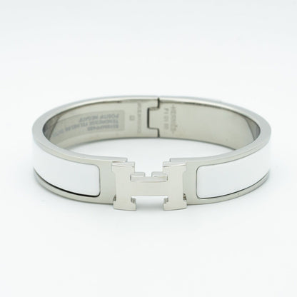[AuraEcho Jewelry]H WHITE BRACELET