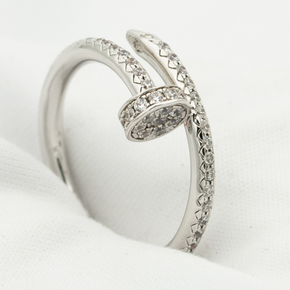 [AuraEcho Jewelry]JUSTE RING 1.8MM SILVER DIAMONDS