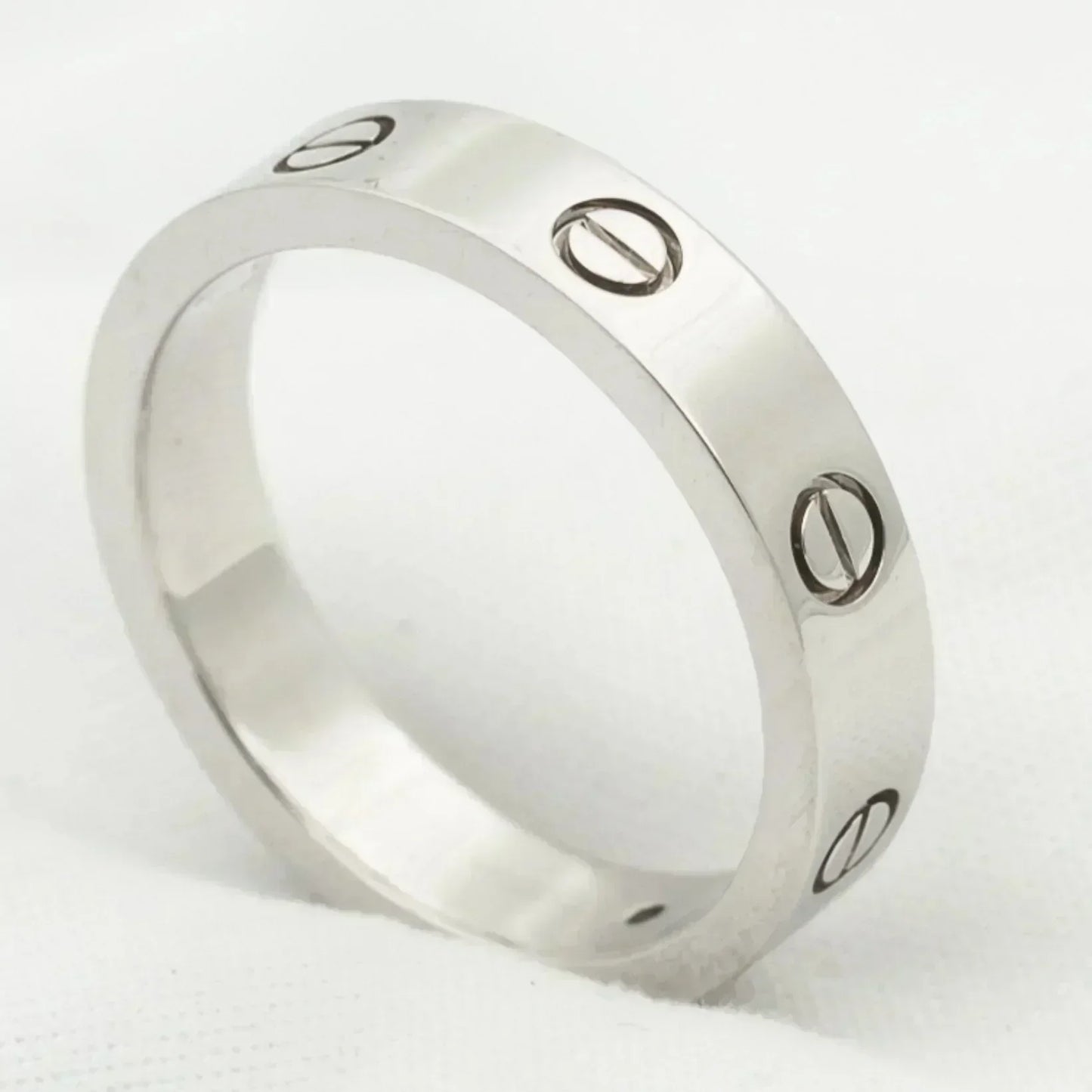 [AuraEcho Jewelry]LOVE RING 4MM 1 DIAMOND SILVER