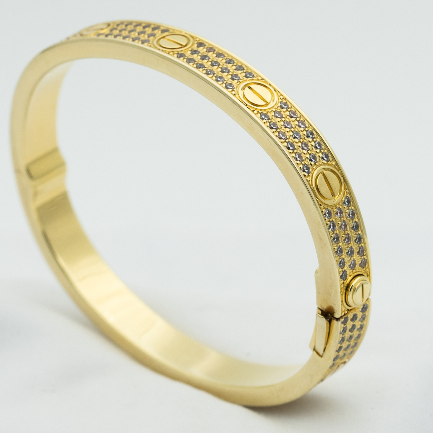 [AuraEcho Jewelry]LOVE BRACELET 6.1MM DIAMOND-PAVED
