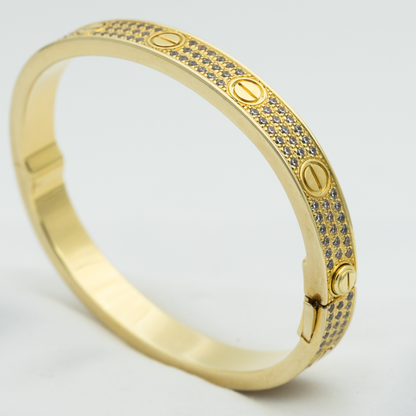 [AuraEcho Jewelry]LOVE BRACELET 6.1MM DIAMOND-PAVED