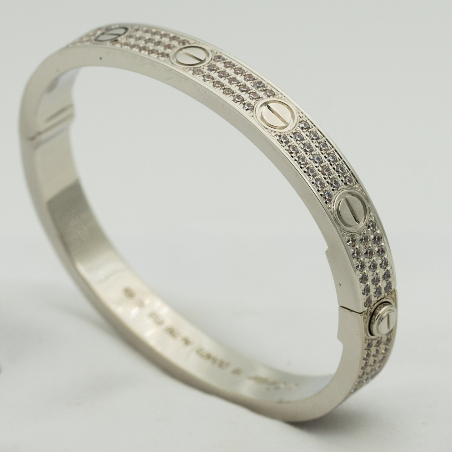 [AuraEcho Jewelry]LOVE BRACELET 6.1MM DIAMOND-PAVED