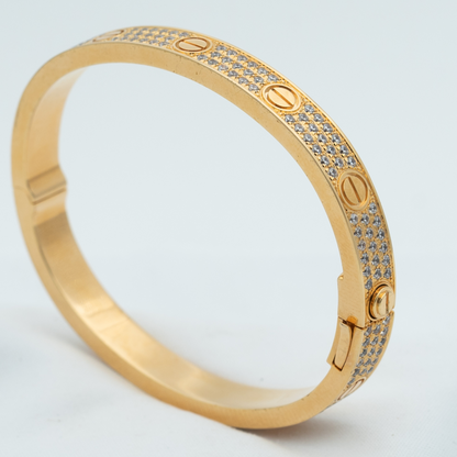 [AuraEcho Jewelry]LOVE BRACELET 6.1MM DIAMOND-PAVED