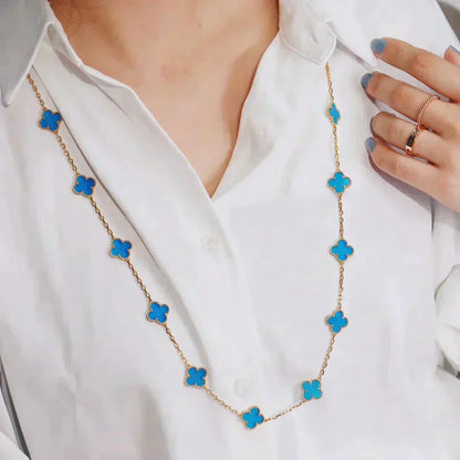 [AuraEcho Jewelry]CLOVER 20 MOTIFS TURQUOISE GOLD