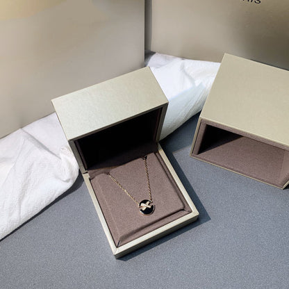 [AuraEcho Jewelry]JEUX DE PINK GOLD DIAMOND NECKLACE