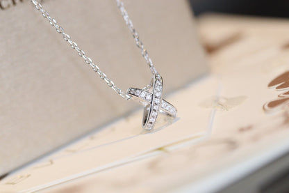[AuraEcho Jewelry]JEUX DE DIAMOND NECKLACE