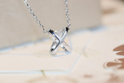 [AuraEcho Jewelry]JEUX DE DIAMOND NECKLACE