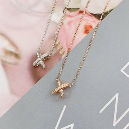 [AuraEcho Jewelry]JEUX DE DIAMOND NECKLACE