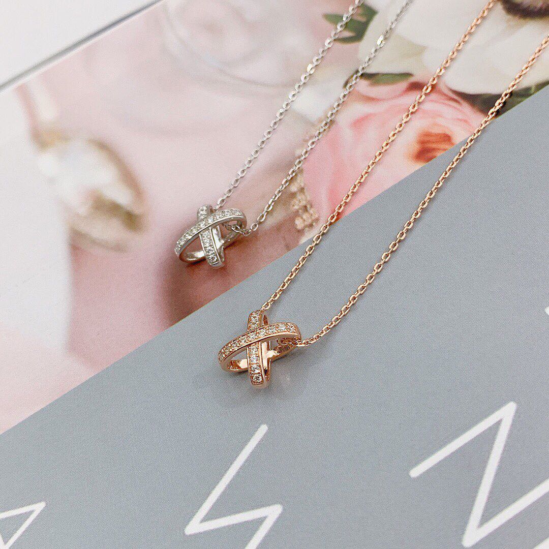 [AuraEcho Jewelry]JEUX DE DIAMOND NECKLACE