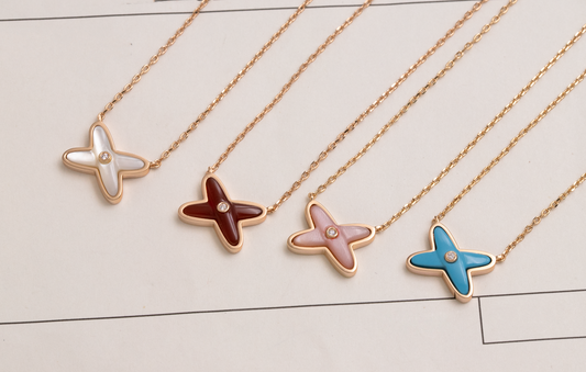 [AuraEcho Jewelry]JEUX DE NECKLACE 1 DIAMOND