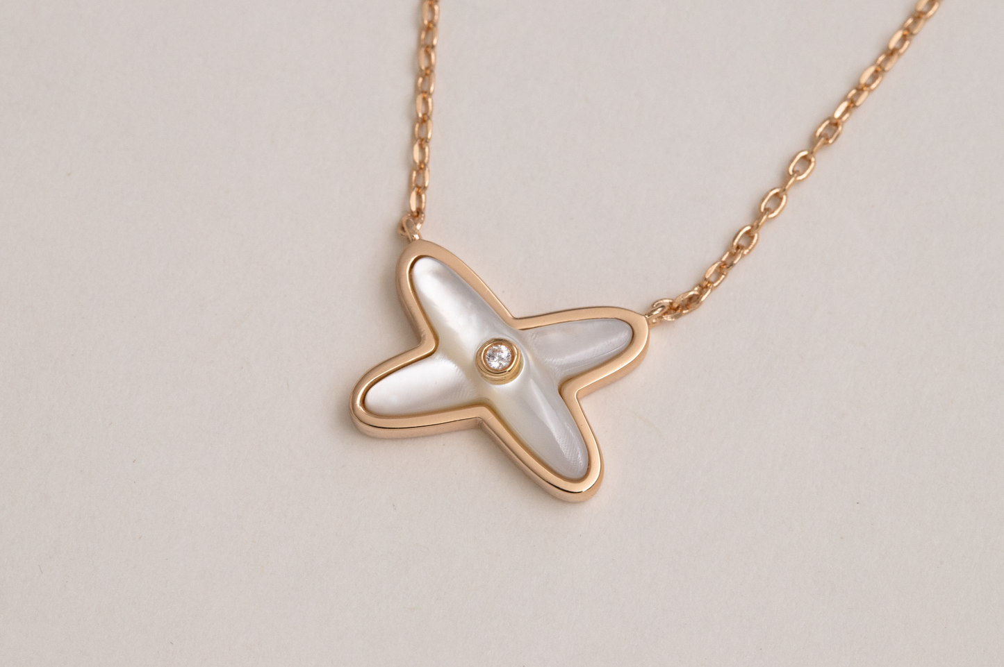 [AuraEcho Jewelry]JEUX DE NECKLACE 1 DIAMOND