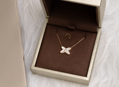 [AuraEcho Jewelry]JEUX DE NECKLACE 1 DIAMOND