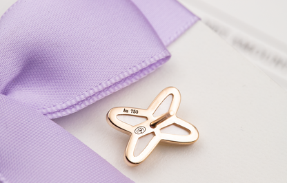 [AuraEcho Jewelry]JEUX DE WHITE MOP PINK GOLD DIAMOND EARRINGS