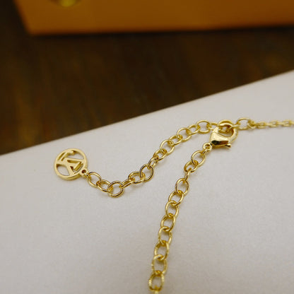 [AuraEcho Jewelry]BLOOMING SUPPLE NECKLACE BRASS