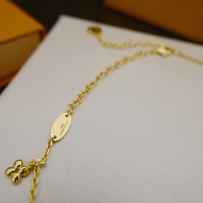 [AuraEcho Jewelry]BLOOMING SUPPLE NECKLACE BRASS
