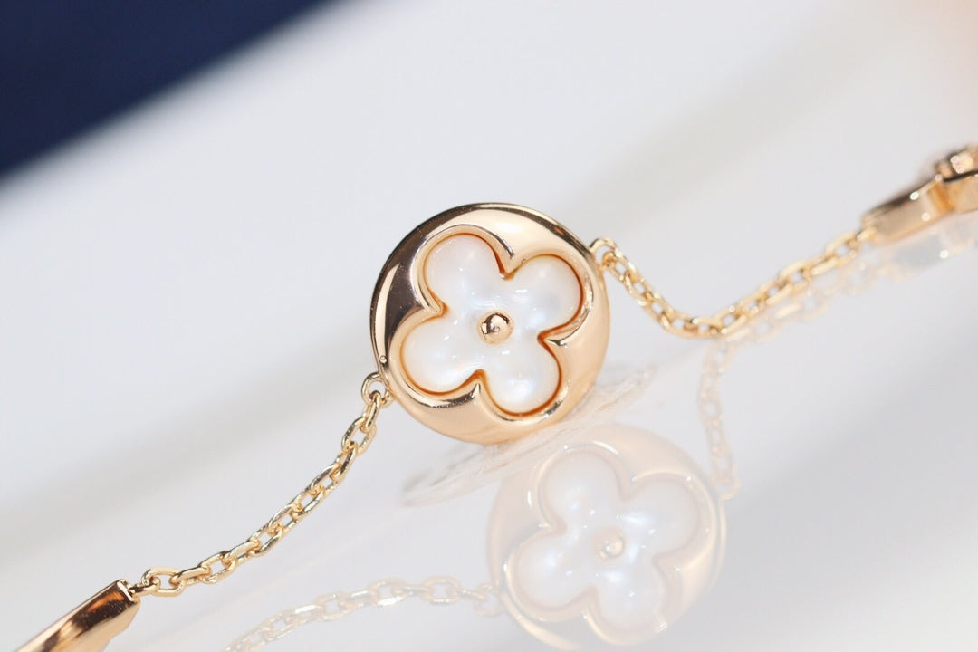 [AuraEcho Jewelry]LEAF CLOVER BRACELET