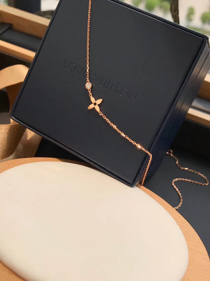 [AuraEcho Jewelry]BLOSSOM PENDANT PINK GOLD AND DIAMOND