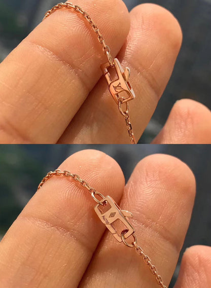 [AuraEcho Jewelry]BLOSSOM PENDANT PINK GOLD AND DIAMOND